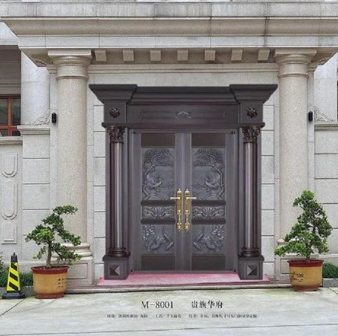 高級(jí)銅門大門別墅豪宅大門8001
